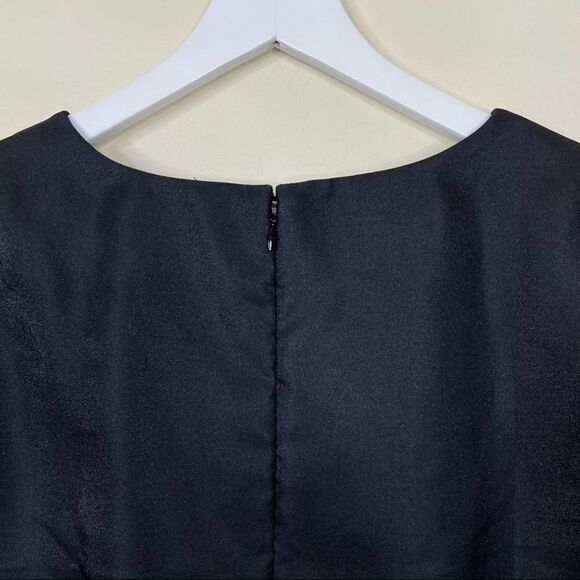 FRENCH CONNECTION Dreams Are Free Shift Dress Black Neon Sign Size 6 - Picture 6 of 7